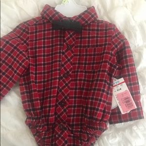 NEW!! Bodysuit shirt with bow tie